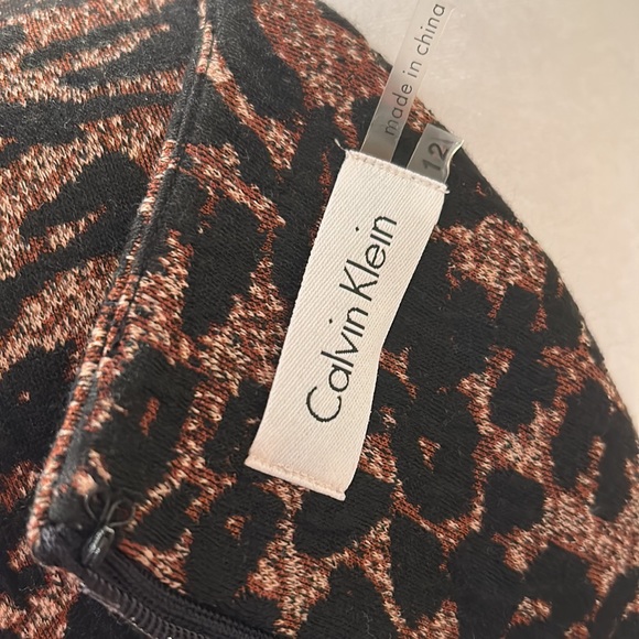 Never Worn Calvin Klein Animal Print Dress - Picture 5 of 5